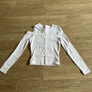 White cutout long sleeves tops Kookai